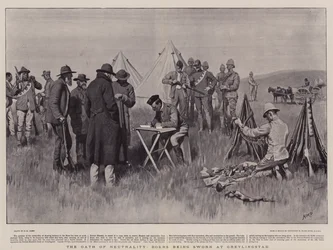The Oath of Neutrality, Boers being sworn at Greylingstad